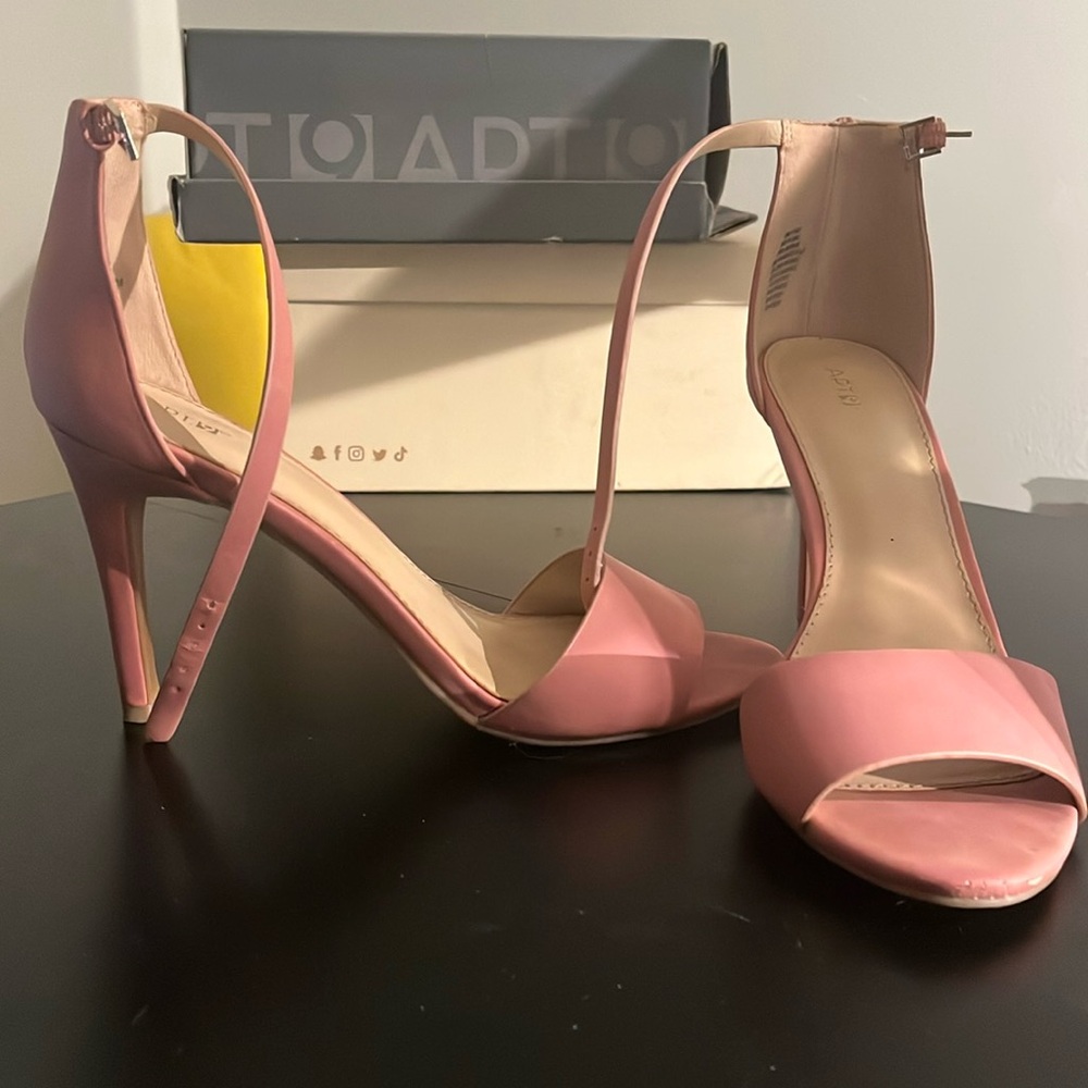 Rose colored high heels